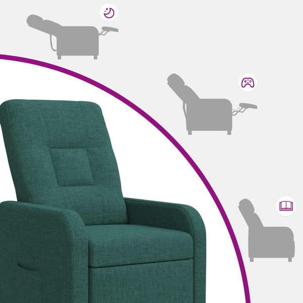 Recliner Mörkgrön Tyg