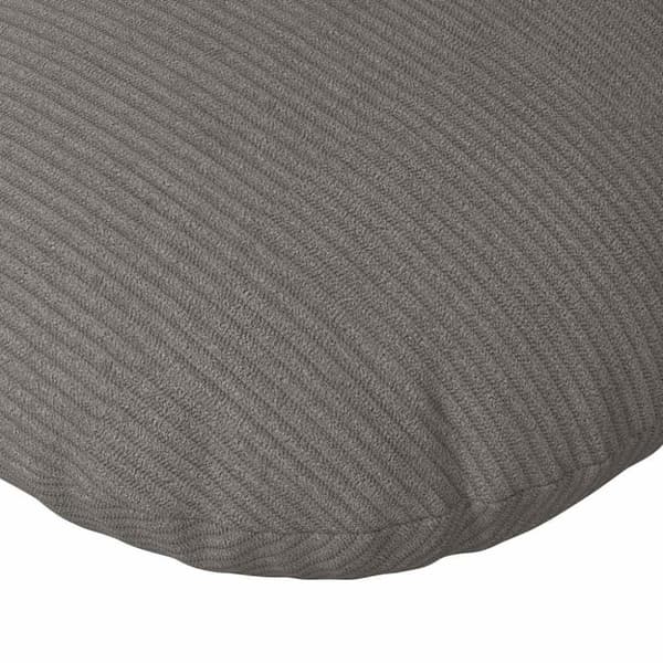 Sittkuddar 2 pcs Ljusgrå Ø 80 cm Kordread tyg