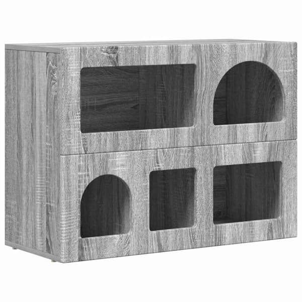 Sideboard Grå Sonoma 80,5 x 35 x 59 cm Konstruerat trä