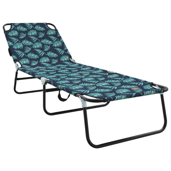 Hopfällbar solstol Flerfärgsdesign 188 x 57 x 86,5 cm Polyester