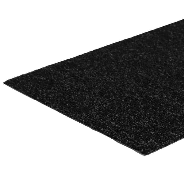 Trappmattor självhäftande 30 st 60x25 cm svarta rektangulära