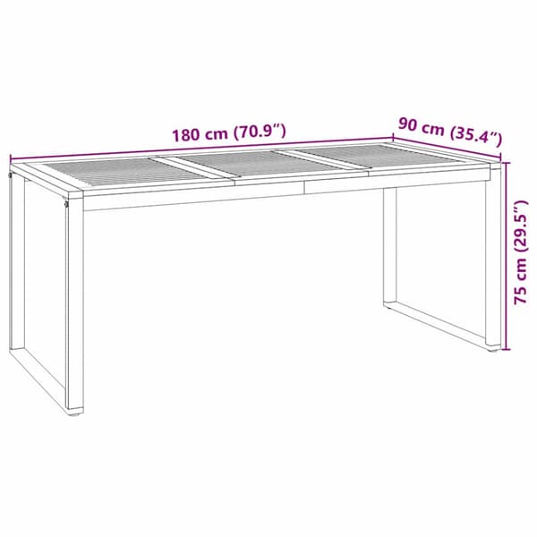 Trädgårdsmöbelset 7 pcs Grå och Brun konstrotting