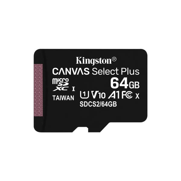 Kingston Technology Canvas Select Plus 64 GB MicroSDXC UHS-I Klass 10