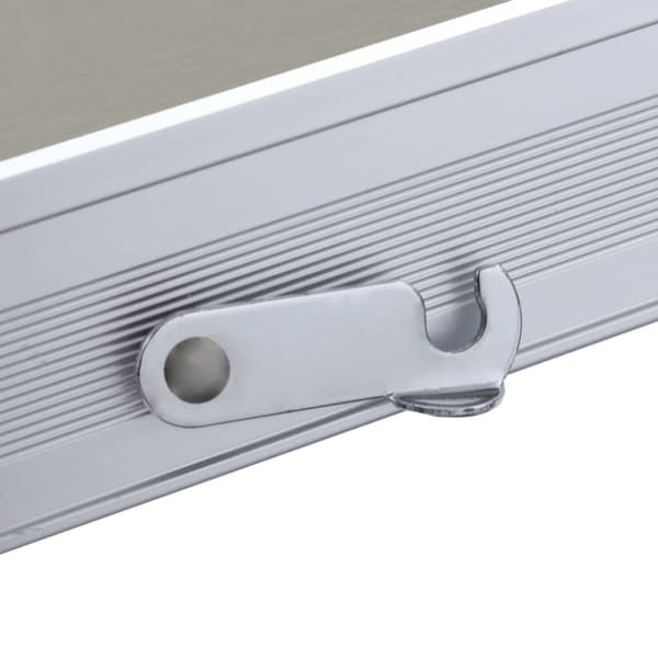 Hopfällbart campingbord med 4 sitsar stål aluminium