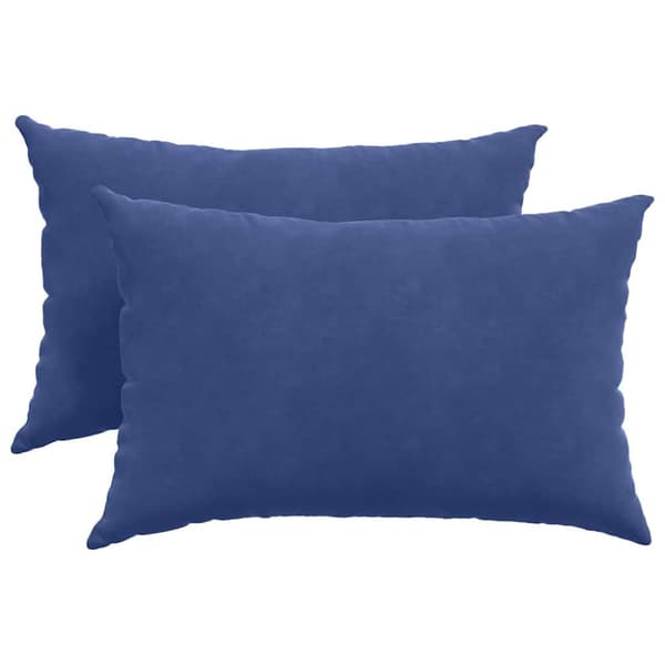 Sofakuddar 2 pcs Polisblå 60 x 40 cm Kordread tyg