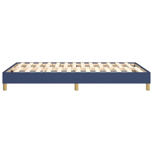 Boxspring-sängram blå 120x200cm tyg
