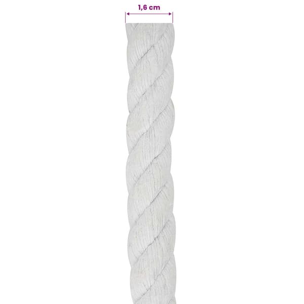 Rep Vit 1,6 x 1,6 x 2500 cm Bomull