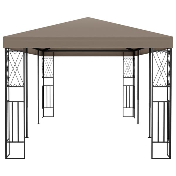Paviljong 6x3 m taupe tyg