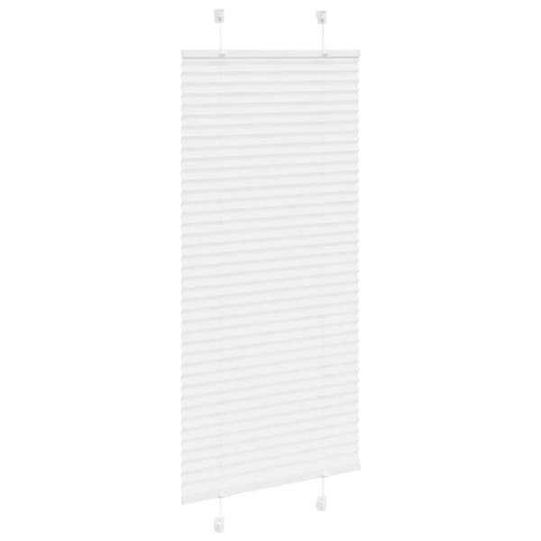 Plisserad persienn vit 60x100cm tyg bredd 59,4cm polyester