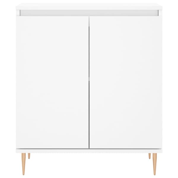 Byrå vit 60x35x70 cm konstruerat trä