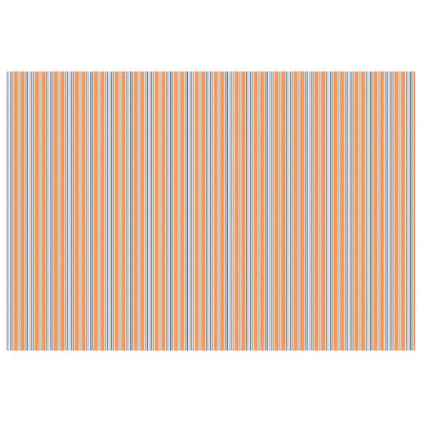 Markisväv Blå och Orange 400 × 300 cm Polyester