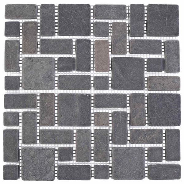Mosaikplattor Grå 30 x 30 cm Marmor