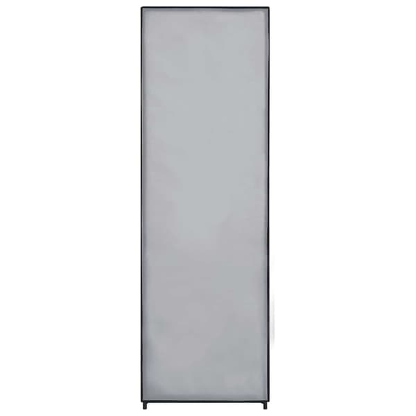 Garderob grå 87x49x159 cm tyg