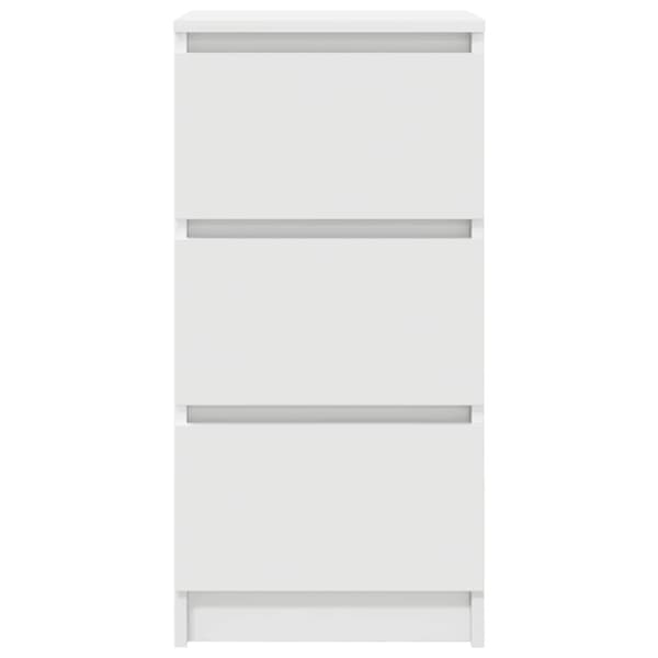 Skänk vit 37,5x35x76 cm konstruerat trä