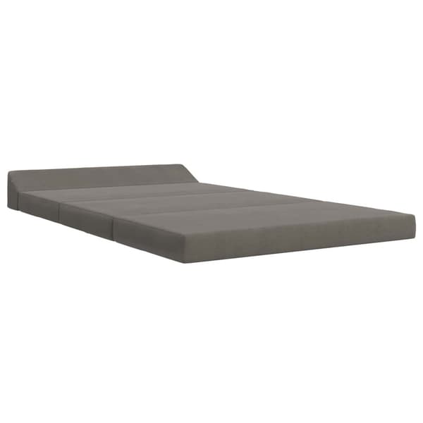 Fällbar Soffbed Ljusgrå 120 x 60 x 49 cm Tyg