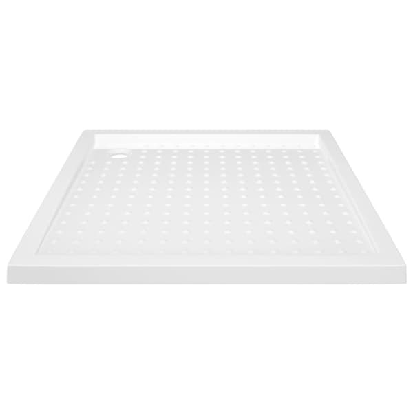 Duschkar med prickar vit 80x80x4 cm ABS