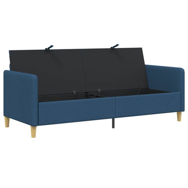 Soffa med förvaring Blå 192 x 78 x 87 cm Polyester