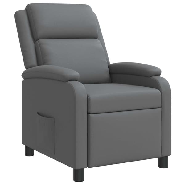 Recliner Grå Konstläder