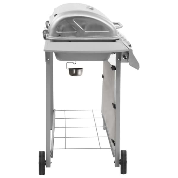 Gasolgrill med 6 brännare silver