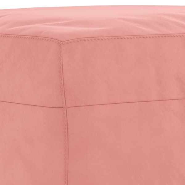 Bänk rosa 100x35x41 cm sammet