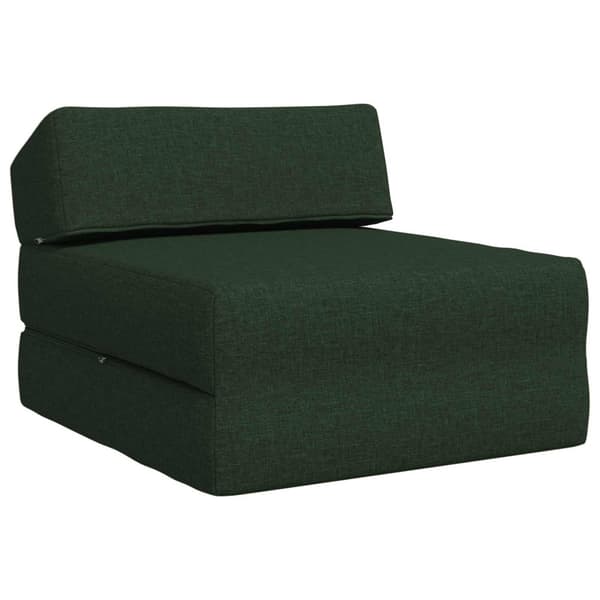 Fällbar Soffbed Mörkgrön 60 x 70 x 41 cm Tyg