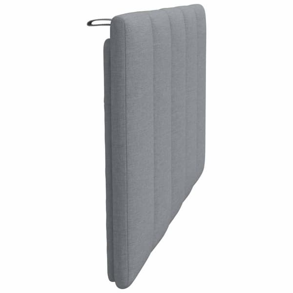 Headboard Cushion "Hanko" Light Grey 80 cm Fabric