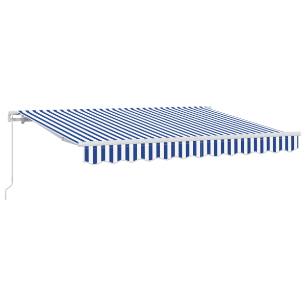 Utfällbar markis Blå 250 x 200 cm tyg