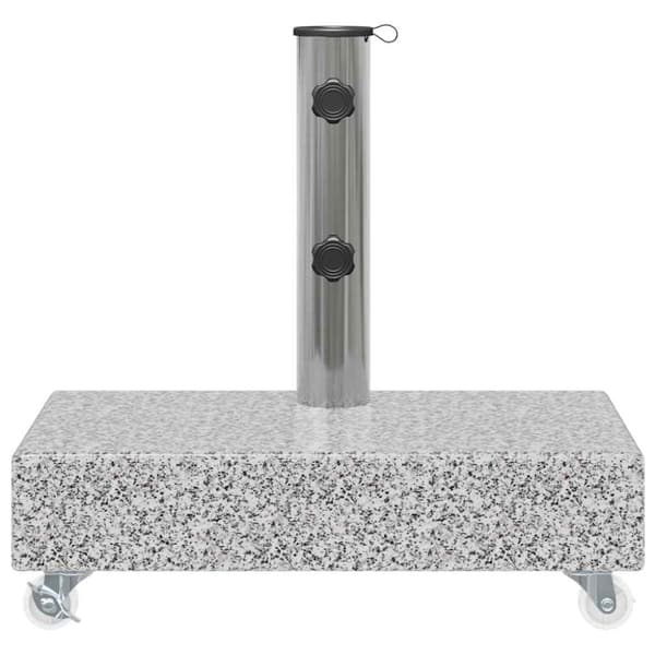 Parasollfot ljusgrå 45x25x8,3 cm granit