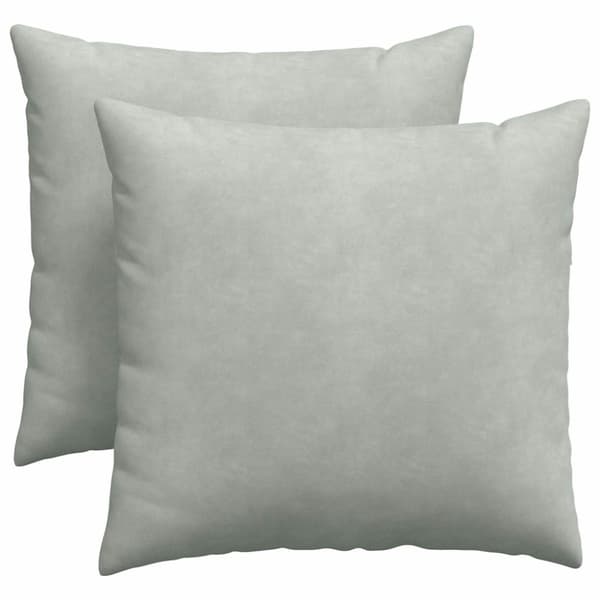 Sofakuddar 2 pcs Ljusgrå 45 x 45 cm Kordread tyg