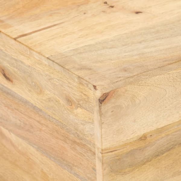 Soffbord V-format 66x66x30 cm massivt mangoträ