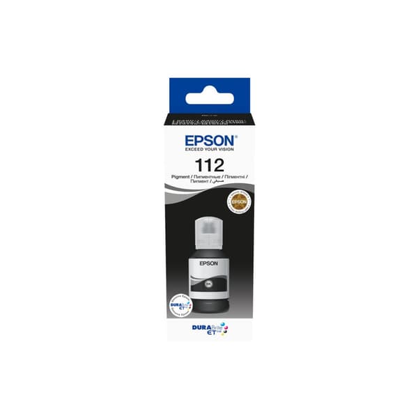 Epson EcoTank 112 - svart - original - påfyllnadsbläck
