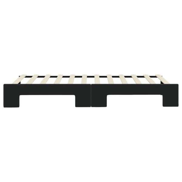 Dagbädd utdragbar svart 90x200 cm sammet
