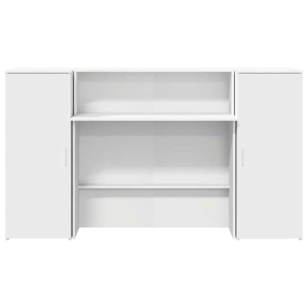 Receptionsdisk vit 180x50x103,5 cm konstruerat trä