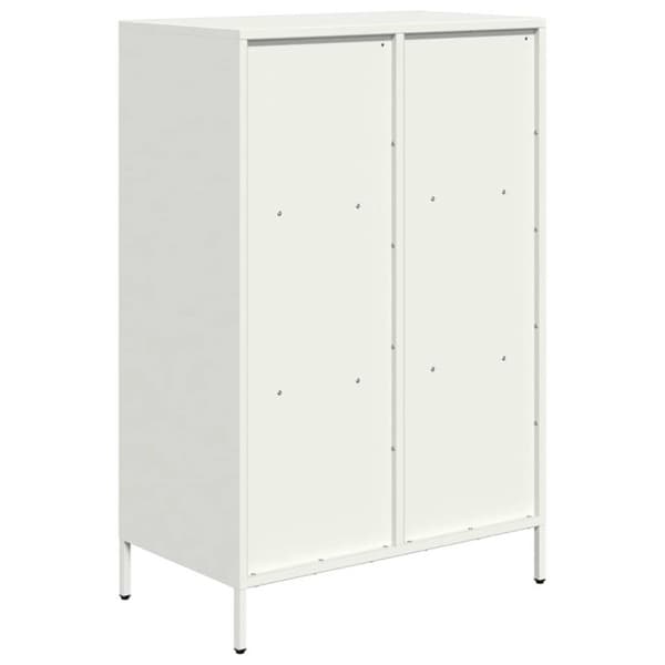 Högskåp vit 68x39x103,5 cm stål