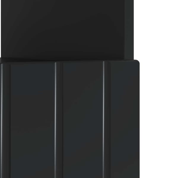LED TV-skåp Svart Konstruerat trä
