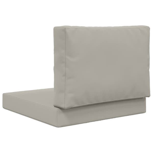 Utomhus Soffa Kudde 2 pcs Grå Polyester