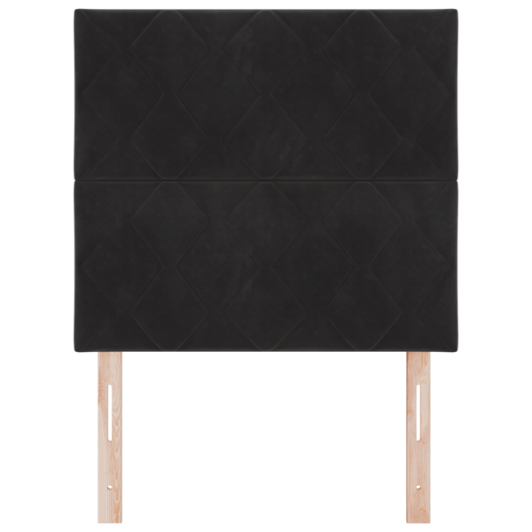 LED huvuddyna Svart 90 cm Sammet