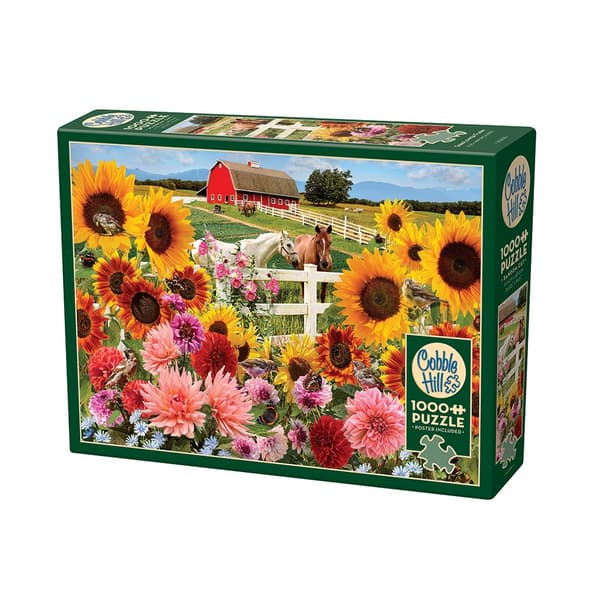 Sunflower Farm, Pussel, 1000 bitar, Cobble Hill