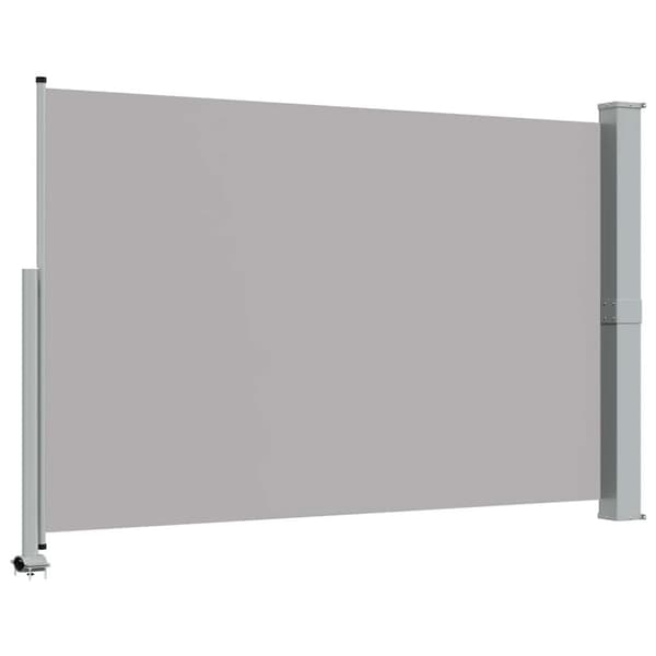 Infällbar sidomarkis 160 x 300 cm grå