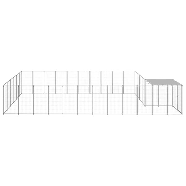 Hundgård silver 19,36 m² stål