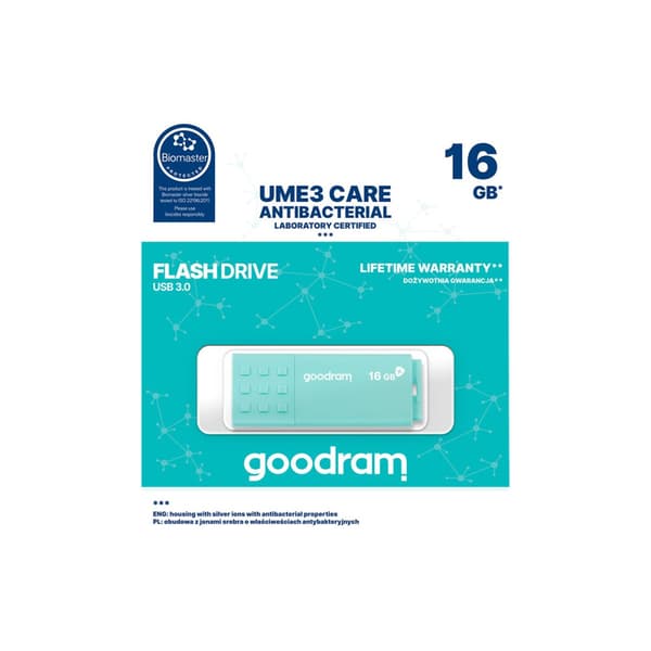 GOODRAM UME3 CARE - USB flash-enhet - 16 GB