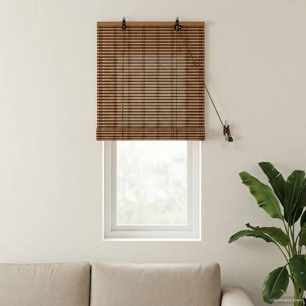 Rullgardin Brun 50 x 160 cm Bambu