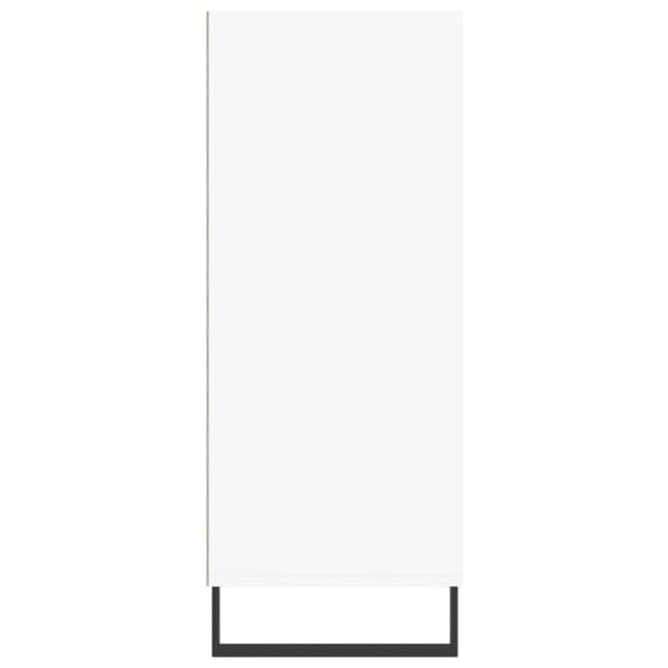 Högskåp vit 57x35x90 cm konstruerat trä