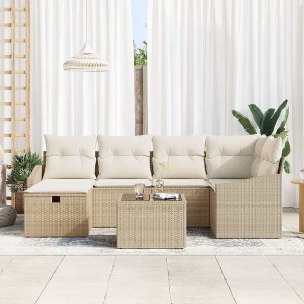 Soffset med kudde 6 pcs konstrotting