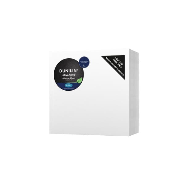 Servett Dunilin 40x40cm vit 45/fp