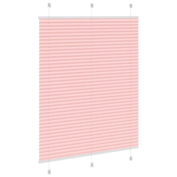 Plisserad persienn rosa 110x100 cm tyg bredd 109,4cm polyester
