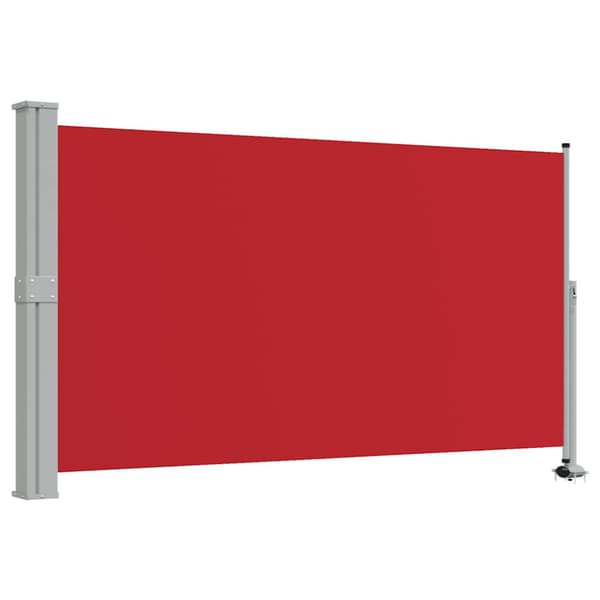 Infällbar sidomarkis 140 x 300 cm röd