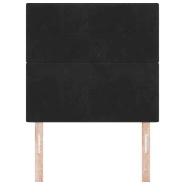 Huvudgavel Svart 80 cm Sammet