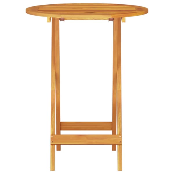 Fällbart bistroset 3 pcs Brun Massivt Akaciaträ