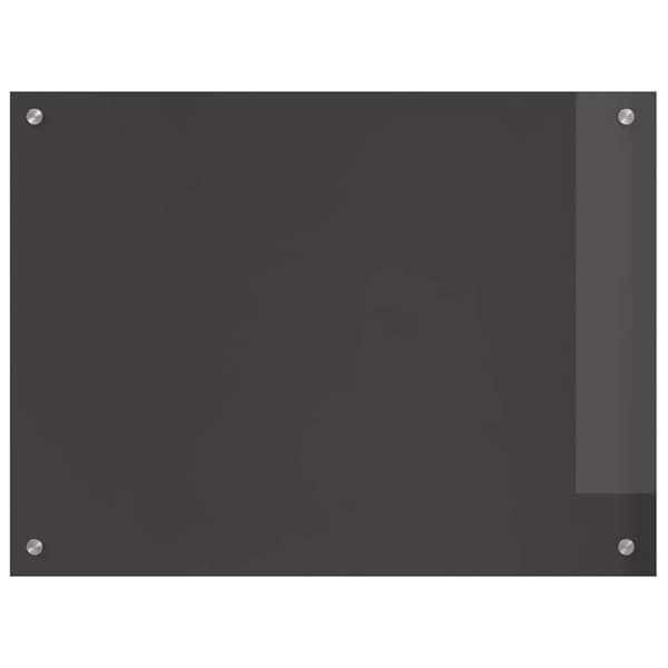 Köksskydd 2 pcs Mörkgrå 80 x 60 cm härdat glas